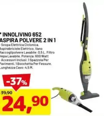 DPiù Innoliving 652 aspira polvere 2 in 1 offerta