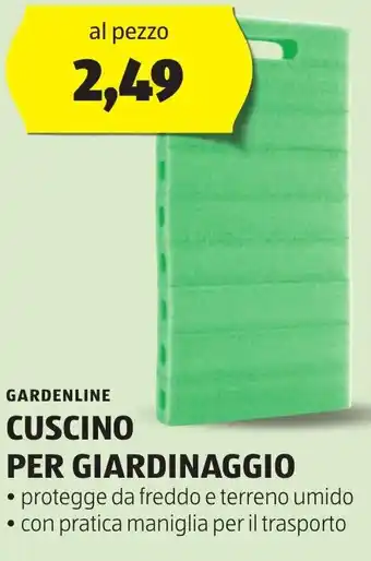 ALDI Gardenline cuscino per giardinaggio offerta