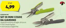 ALDI Gardenline set di mini cesoie da giardino offerta