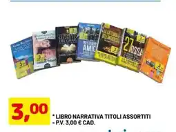 DPiù Libro narrativa titoli assortiti offerta