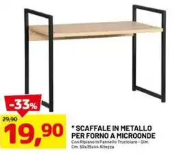 DPiù Scaffale in metallo per forno a microonde offerta