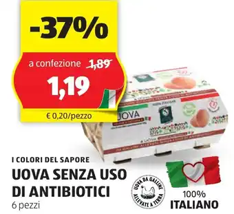 ALDI I colori del sapore uova senza uso di antibiotici offerta