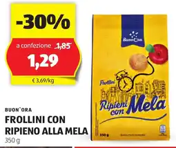 ALDI Buon'ora frollini con ripieno alla mela offerta