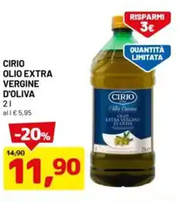 DPiù Cirio olio extra vergine d'oliva offerta