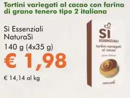 NaturaSì Tortini variegati al cacao Si Essenziali NaturaSì offerta