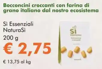 NaturaSì Bocconcini croccanti Sì Essenziali NaturaSi offerta