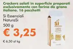 NaturaSì Crackers salati in superficie Sì Essenziali NaturaSì offerta