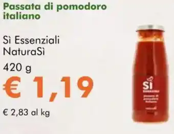 NaturaSì Passata di pomodoro italiano Sì Essenziali NaturaSì offerta