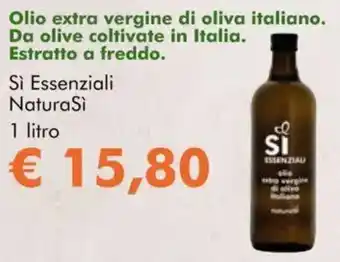 NaturaSì Olio extra vergine di oliva italiano Sì Essenziali NaturaSi offerta