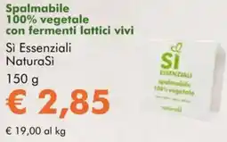 NaturaSì Spalmabile 100% vegetale Sì Essenziali Natura Si offerta