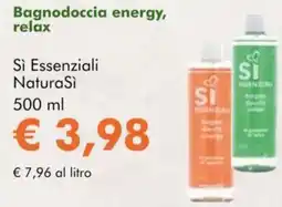 NaturaSì Bagnodoccia energy, relax Sì Essenziali NaturaSì offerta