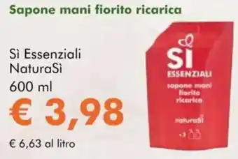 NaturaSì Sapone mani fiorito ricarica Si Essenziali NaturaSi offerta