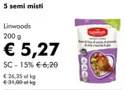 NaturaSì 5 semi misti Linwoods offerta