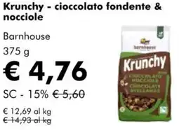 NaturaSì Krunchy - cioccolato fondente & nocciole Barnhouse offerta