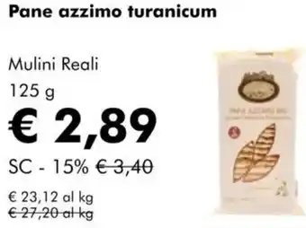 NaturaSì Pane azzimo turanicum Mulini Reali offerta