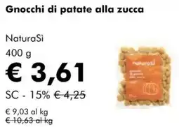 NaturaSì Gnocchi di patate alla zucca NaturaSì offerta