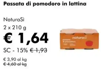 NaturaSì Passata di pomodoro in lattina NaturaSì offerta