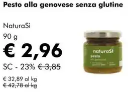 NaturaSì Pesto alla genovese senza glutine NaturaSì offerta