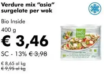 NaturaSì Verdure mix "asia" surgelate per wok Bio Inside offerta