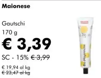 NaturaSì Maionese Gautschi offerta