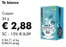 NaturaSì Tè bianco Cupper offerta