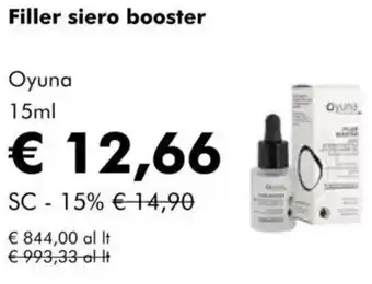 NaturaSì Filler siero booster Oyuna offerta