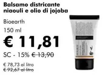 NaturaSì Balsamo districante niaouli e olio di jojoba Bioearth offerta