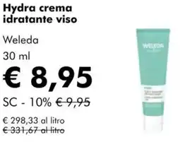 NaturaSì Hydra crema idratante viso Weleda offerta