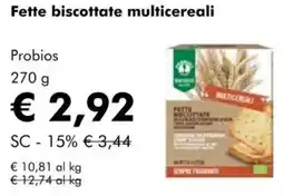 NaturaSì Fette biscottate multicereali Probios offerta