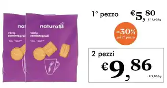 NaturaSì NaturaSì Biscotti variè offerta