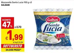 Iper La Grande Mozzarella santa lucia GALBANI offerta