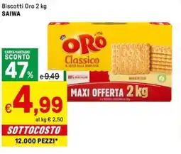 Iper La Grande Biscotti Oro SAIWA offerta