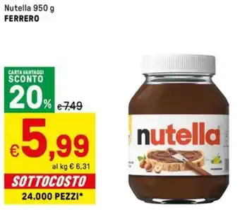 Iper La Grande Nutella FERRERO offerta