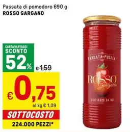 Iper La Grande Passata di pomodoro ROSSO GARGANO offerta