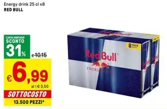 Iper La Grande Energy drink RED BULL offerta