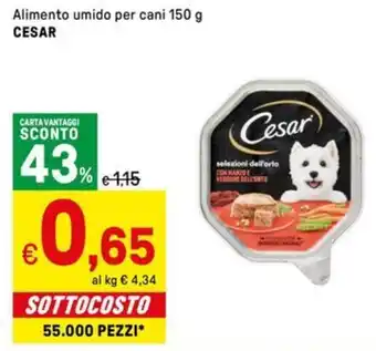 Iper La Grande Alimento umido per cani CESAR offerta