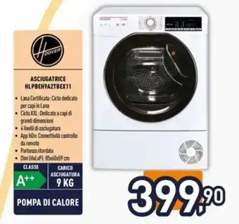 Iper La Grande HOOVER Asciugatrice hlpbeh9a2tbex11 offerta