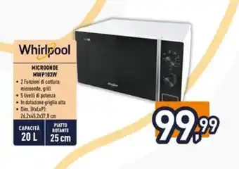 Iper La Grande WHIRLPOOL Microonde hwp103w offerta