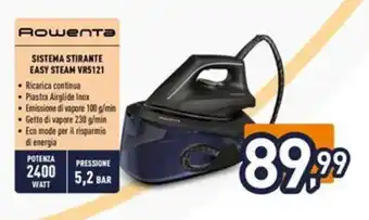 Iper La Grande ROWENTA Sistema stirante easy steam vr5121 offerta