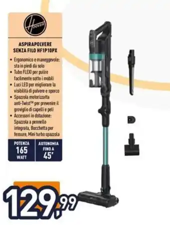 Iper La Grande HOOVER Aspirapolvere senza filo hf1p10px offerta