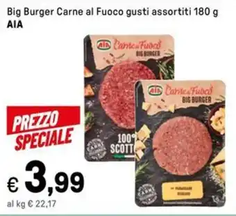 Iper La Grande Big Burger Carne al Fuoco gusti assortiti AIA offerta