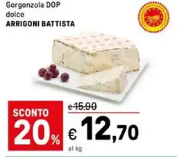 Iper La Grande Gorgonzola DOP dolce ARRIGONI BATTISTA offerta