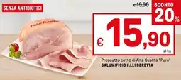 Iper La Grande Proscutto cotto di alta qualità "puro" SALUMIFICIO F.LLI BERETTA offerta