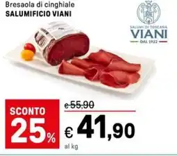 Iper La Grande Bresaola di cinghiale SALUMIFICIO VIANI offerta