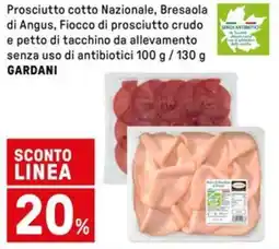 Iper La Grande Prosciutto cotto Nazionale, Bresaola di Angus GARDANI offerta