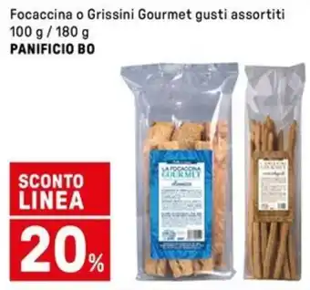 Iper La Grande Focaccina o Grissini Gourmet gusti assortiti PANIFICIO BO offerta