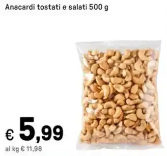 Iper La Grande Anacardi tostati e salati offerta