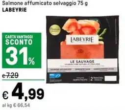 Iper La Grande Salmone affumicato selvaggio LABEYRIE offerta