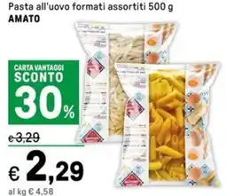 Iper La Grande Pasta all'uovo formati assortiti  AMATO offerta