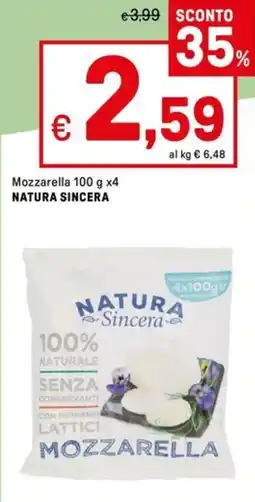 Iper La Grande Mozzarella NATURA SINCERA offerta